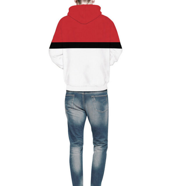 Casual Pokemon 3D Print Loose Unisex Hooded Sweatshirt